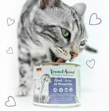 Venandi Animal - prémiové mokré krmivo pro kočky - kůň jako monoprotein, balení 12 ks (12 x 125 g), bez obilovin, monoprotein