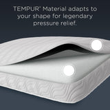 Polštář TEMPUR-PEDIC Tempur-Cloud Prohi Polštář, Paměťová pěna, Bílá/Opulentní zahrada, Polštáře King Standard Naty Shop