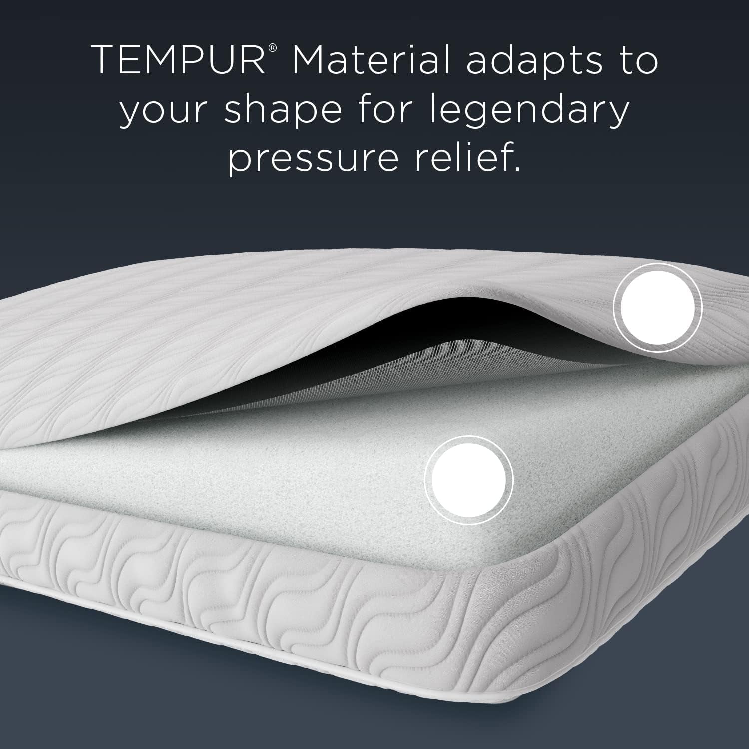 Polštář TEMPUR-PEDIC Tempur-Cloud Prohi Polštář, Paměťová pěna, Bílá/Opulentní zahrada, Polštáře King Standard Naty Shop