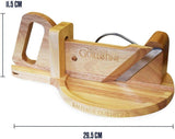 Tradiční řezačka klobás - Gilotina na klobásy - 30 X 19 X 12 cm - Drtiče a kráječe z masivu Naty Shop