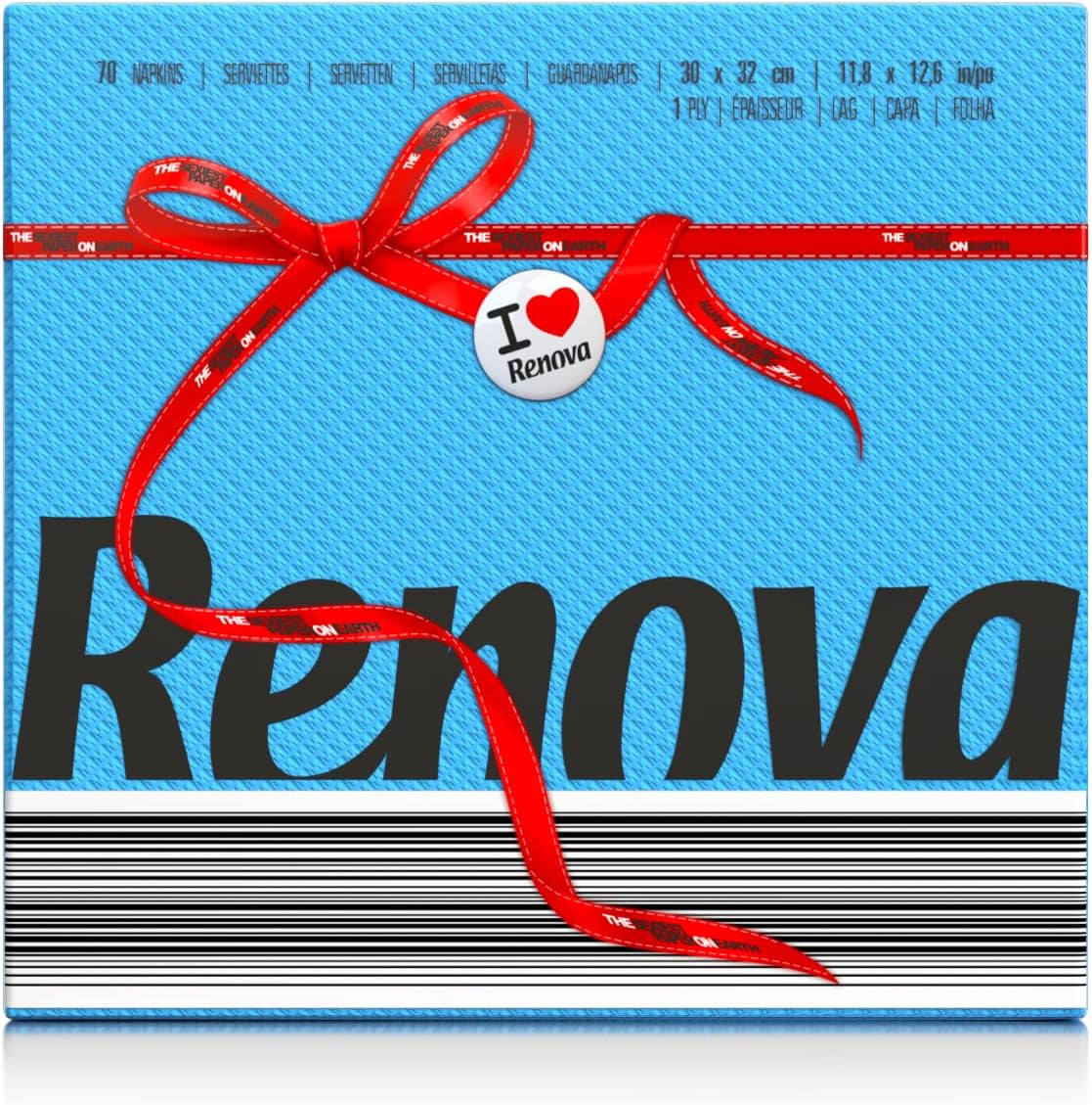 Papírové ubrousky Renova, ubrousky Red Label Blue 70