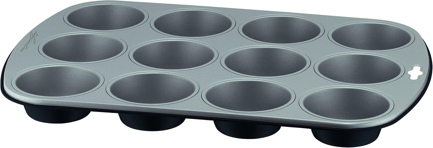 Gustosa Backform 12 Muffin Aus Stahl, Antihaftbeschichte, Für Backofen, Schwarz, 38 X 27 Cm Formy a plechy na pečení Naty Shop