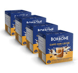 Caffè Borbone Café au Lait - 64 kapes - Lösliches Pulvergetränk mit Milchpulver and Instantkaffee - Kompatibilní s Kaffeemaschinen der Marke Nescafè®* Dolce Gusto®*
