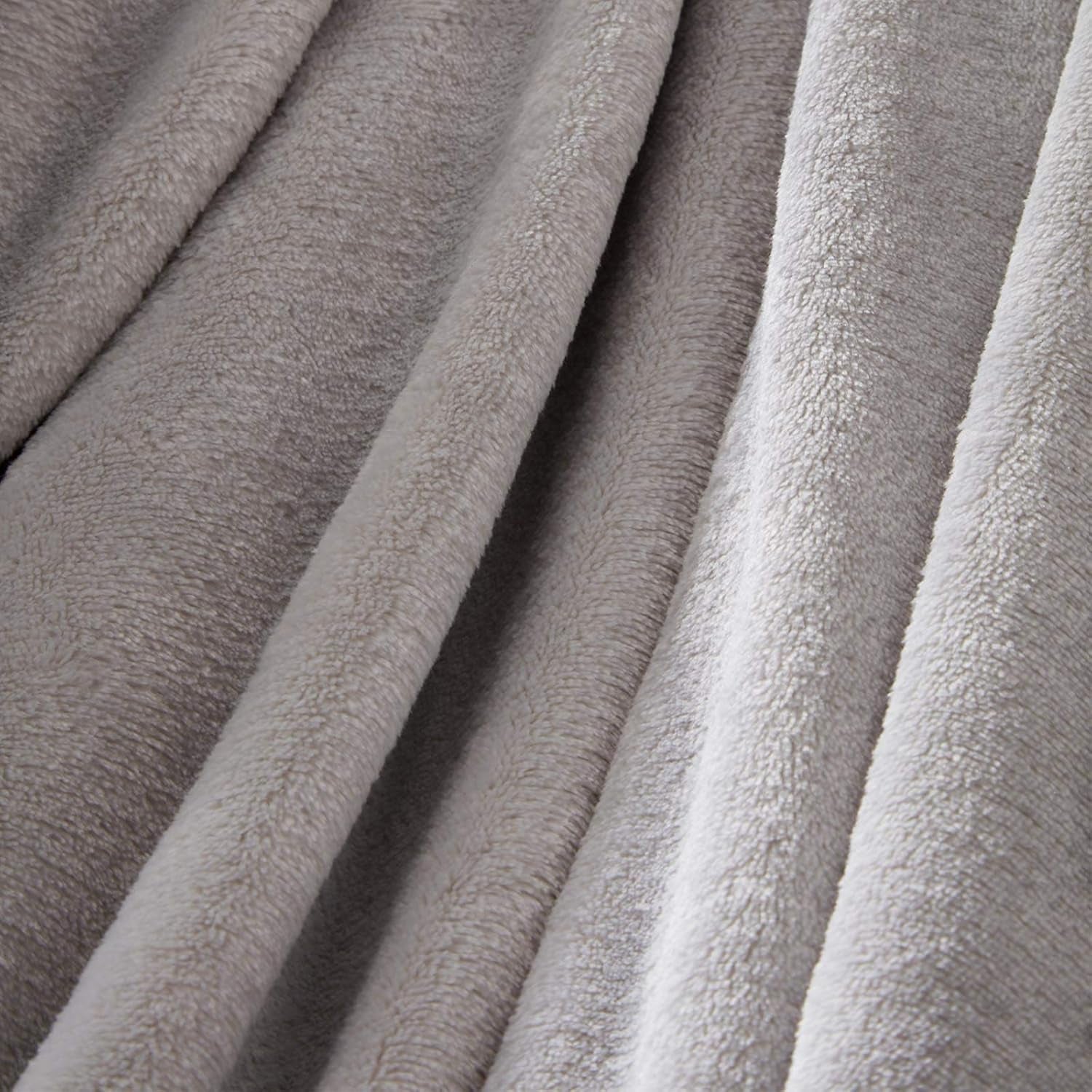 Brentford's Ultra Soft Fleece přehoz, stříbrně šedý, velký dvojitý – 150 x 200 cm postele a přikrývky Beuche den Brentfords-Store