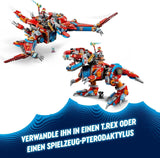 LEGO Dreamzzz 2-v-1 Coopers Dino-Mech C-Rex Hračka Pterodaktyl T.Rex Akční figurka pro chlapce a dívky Kreativní hračka Dobrodružná sada Dárek pro děti 9 let 71484 Stavebnice Beuche den LEGO-Store