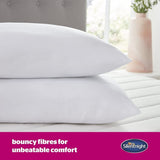 Silentnight Ultrabounce Polštář, Bílý, Mikrovlákno, Bílý, 2-balení Standardní polštáře Naty Shop