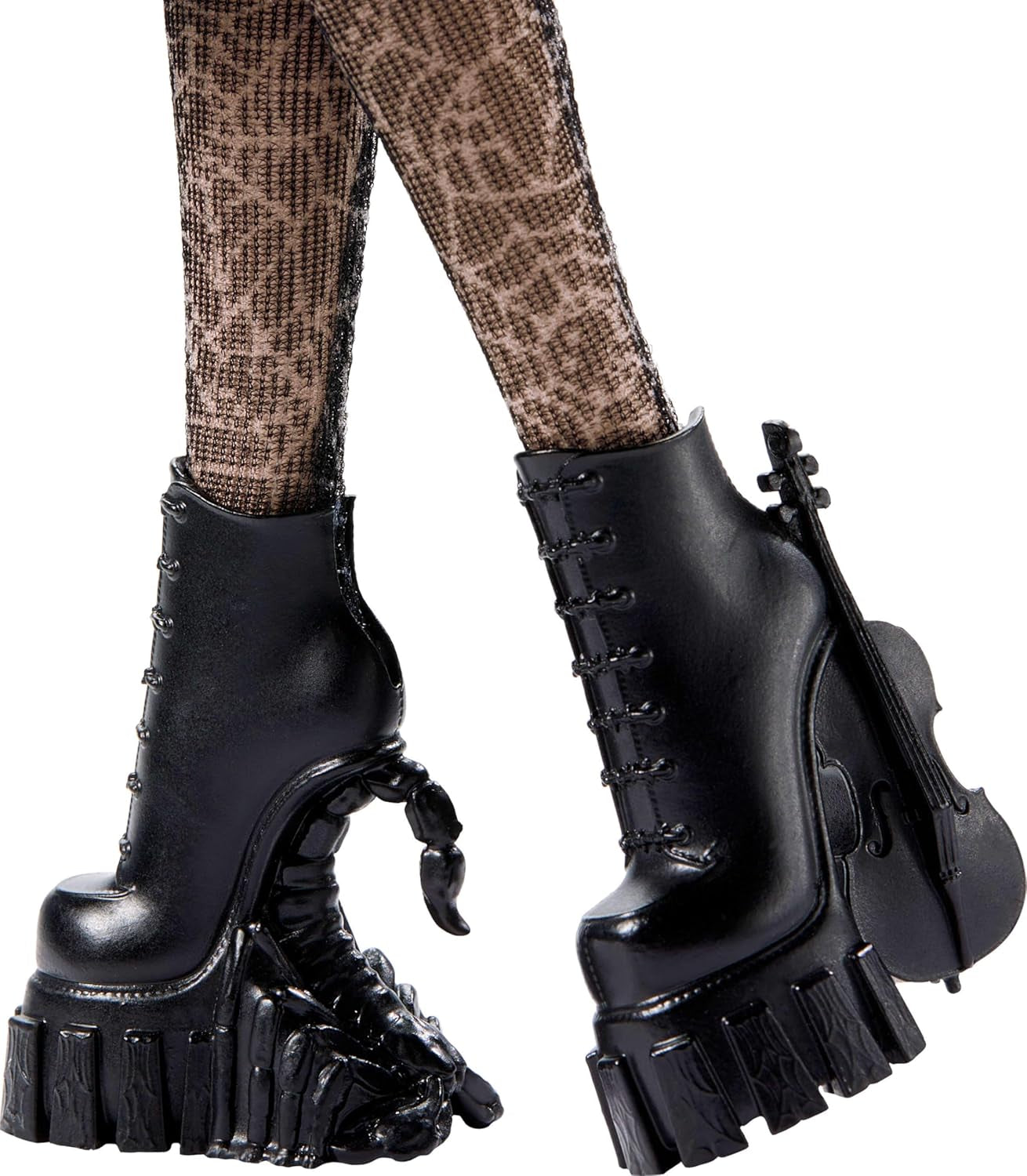 Monster High Wednesday Puppe and Accessoires, Wednesday Addams Sammelfigur in Nevermore Academy Uniform s Eiskaltem Händchen und Rucksack, Puppenständer, HXJ04