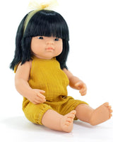 Panenka miniland, 38 cm, Asiatka. Vyrobeno ve Španělsku. Anatomicky správně. Kolekce Můj přítel a já