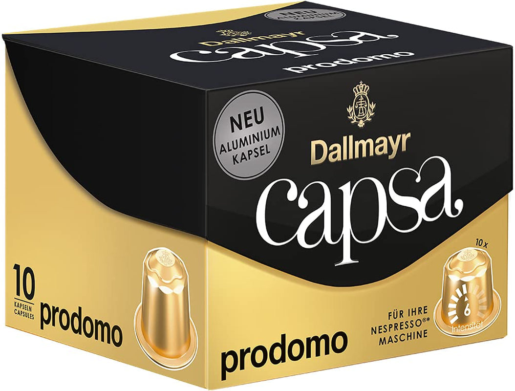 Capsa Lungo Belluno XXL, 39 kapslí kompatibilních s Nespresso, 1er Pack (1 x 218 g) & Capsa prodomo, 56 g