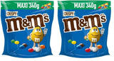 M&M'S Crispy, Chocolate Crispy Lentils a Crispy Center, Čokoláda, 1 balení (1 x 340 g) (balení 2 ks)