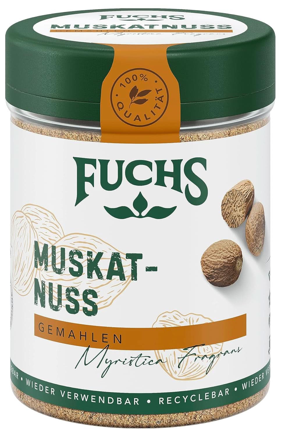 Fuchs Mletý muškátový oříšek, 50 gramů Condiments Naty Shop