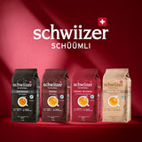 Schwiizer Schüümli Intenso, kávová zrna Arabica/Robusta, plná a intenzivní, ideální pro automatické espresso stroje, síla 4/5, středně pražení, Rainforest Alliance, 1 kg