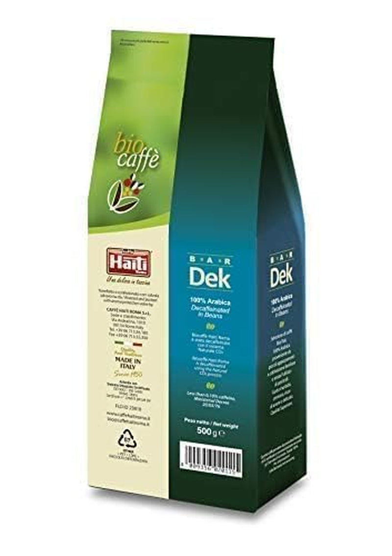 Caffè Haiti Roma bio bezkofeinová zrnková káva, 100% Arabica, certifikace Fairtrade, bio kvalita, balení 2 x 500g