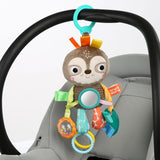 Kočárek Bright Starts Toy Sloth - s chrastítkem, zrcátkem a smyčkami Taggie Hračky pro miminka Naty Shop