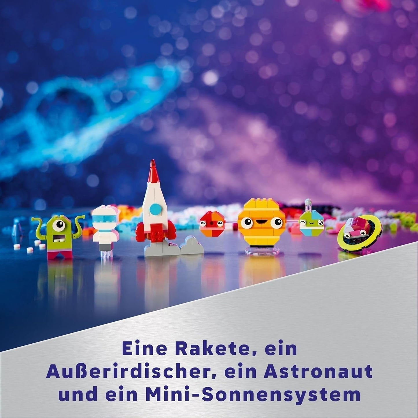 LEGO Classic Creative Space Planets Model stavby sluneční soustavy pro děti Vesmírná hračka s raketovou vesmírnou lodí Planety a mimozemšťané Dárek pro děti 5leté chlapce a dívky 11037 Stavebnice Beuche den LEGO-Store