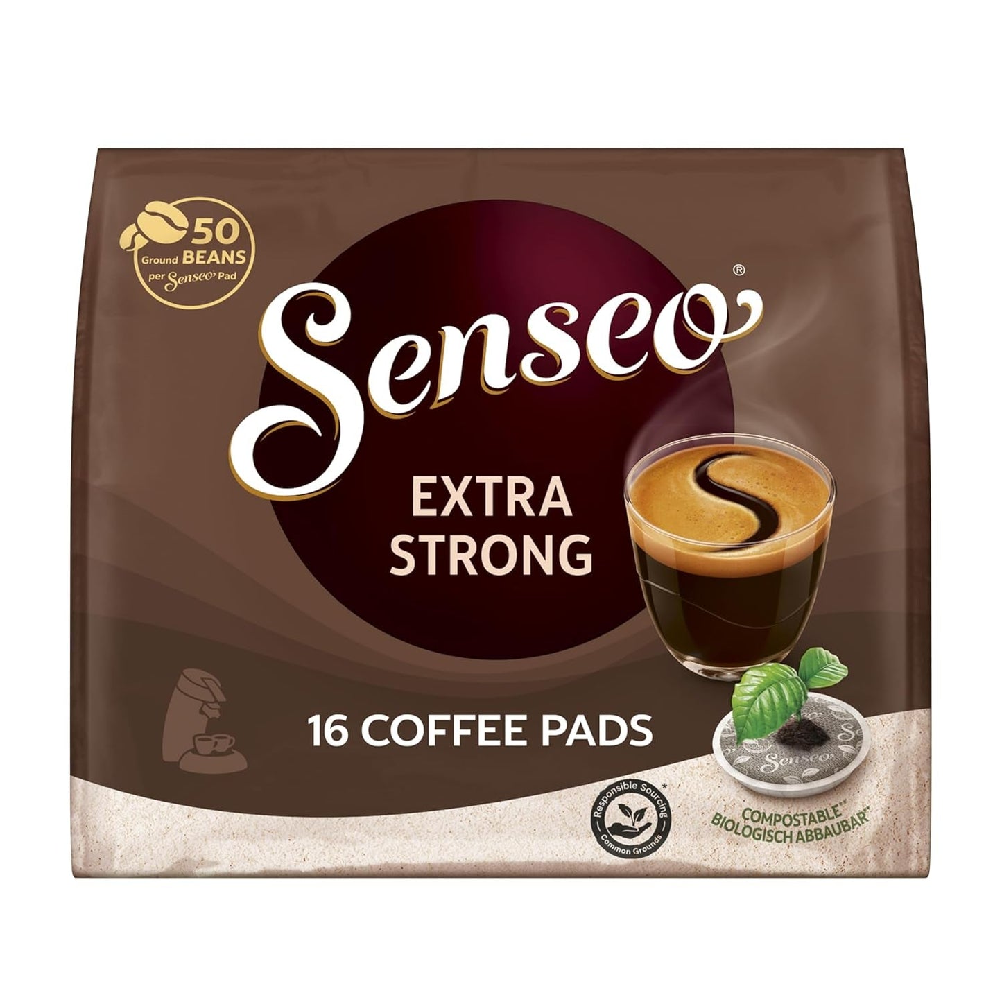 Senseo Pads Extra Strong, 5 x 16 Getränke, 80 Kaffeepadů