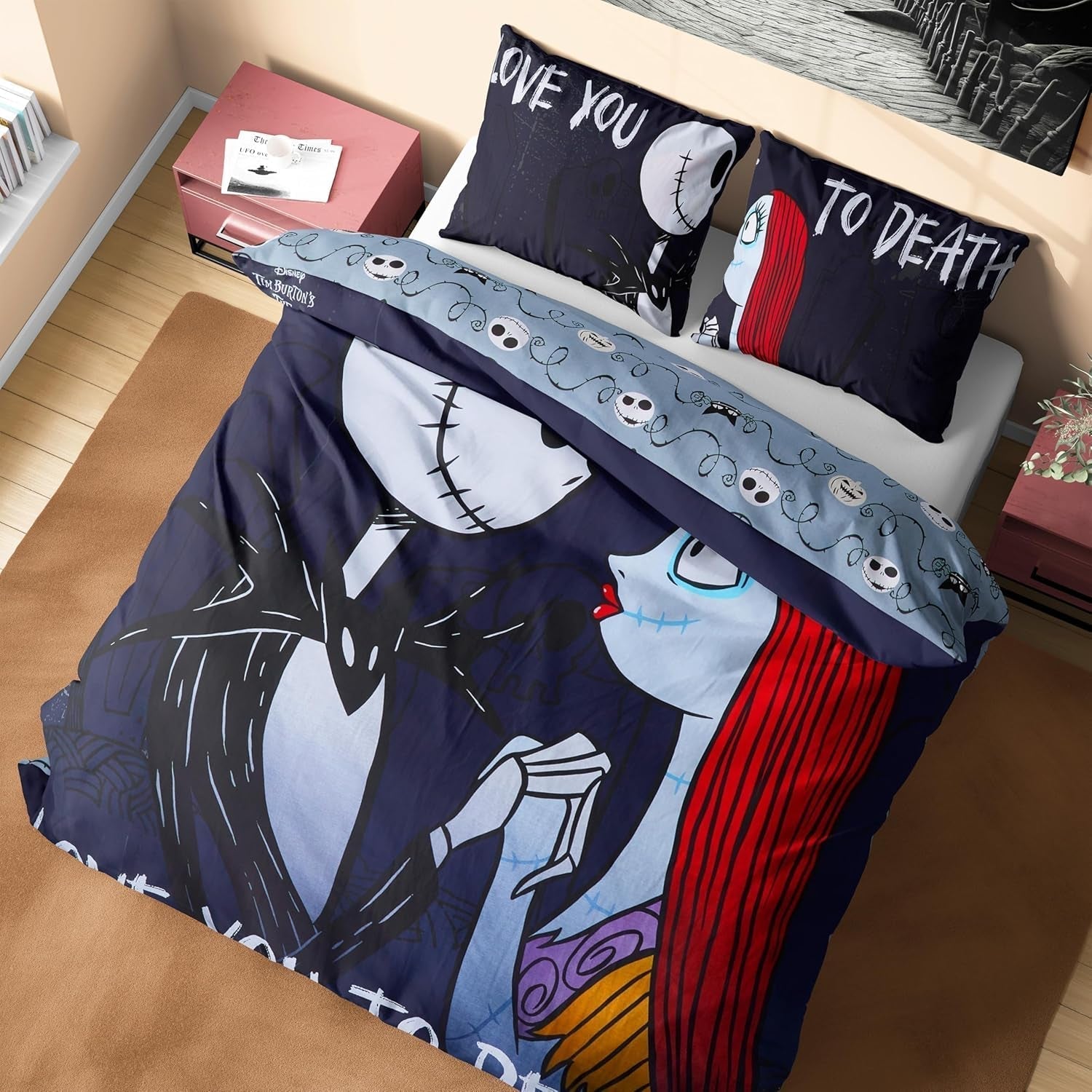 Povlečení pro děti a teenagery Povlečení - dětské Naty Shop Black Jack Sally - Double