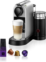 Espresso kávovar s kapslemi Nespresso XN761B Citiz&Milk | Automatický pohotovostní režim | 1260 wattů | Objem nádržky na vodu: 1 l | Tlak čerpadla: 19 bar | Stříbro