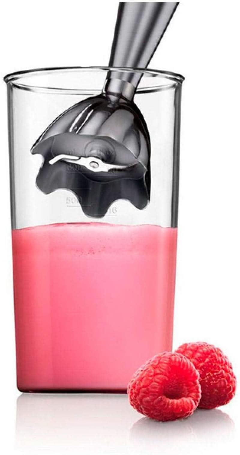 Braun Multiquick 3 MQ 3135 Omáčkový Stabmixer – Pürierstab Mit 11 Geschwindigkeiten plus Turbo-Stufe & Edelstahl-Mixfuß, 750 Watt, Inkl. 600 ml Mix-/Messbecher, Schneebesen & Zerkleinerer, Weiß/Grau Kitchen Naty Shop