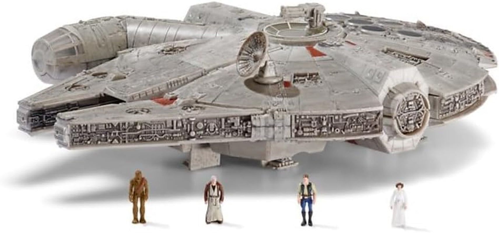Star Wars Micro Galaxy Squadron SWJ0332 - Millenium Falcon 22,5cm oficiální vozidlo se světly, zvukem a figurkami Akční figurky Naty Shop Single
