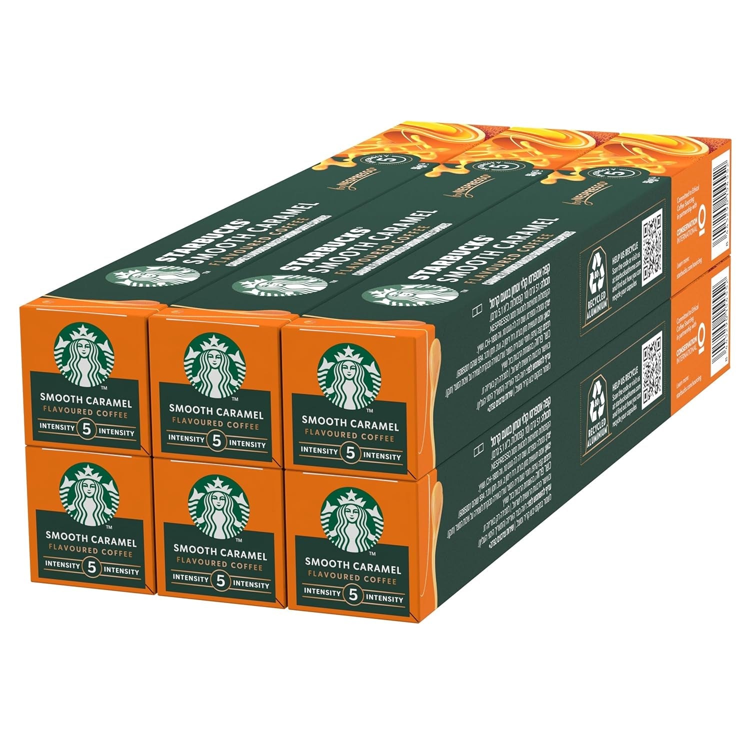 STARBUCKS od Nespresso, Helle Röstung, Karamell Aromatischen Kaffeekapseln 6 x 10 (60 Kapseln)