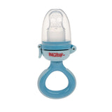 Nuby Silikonové krmítko Fruit Feeder Nibbler - Krmítko na ovoce pro miminka 6 měsíců a batolata - Kroužek na kousání na ovoce, zeleninu a pyré - Bez BPA - Růžový - 6+ měsíců