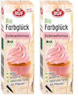 RUF bio potravinářské barvivo cukrová vata růžová s agávovým sirupem na barvení polevy a zdobení dortů, bezlepkové a veganské, 1 x 25g
