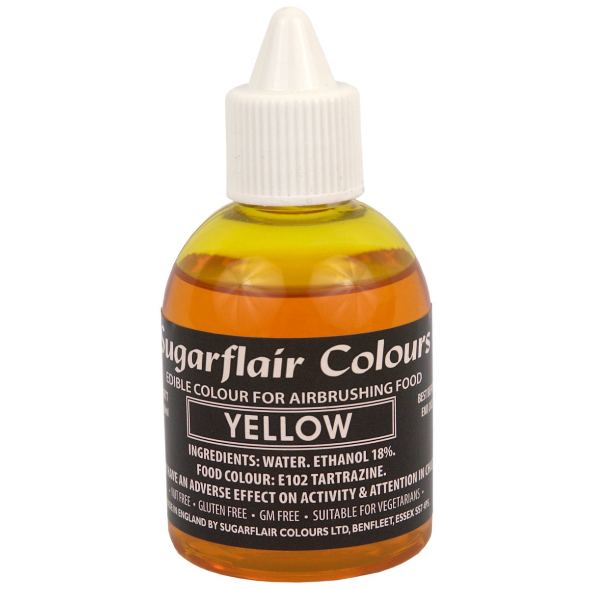 Sugarflair Deep Red Food Coloring - Jedlé tekuté potravinářské barvivo, Airbrush Barvení na dorty, muffiny, polevu a ozdoby na dorty - 60 ml