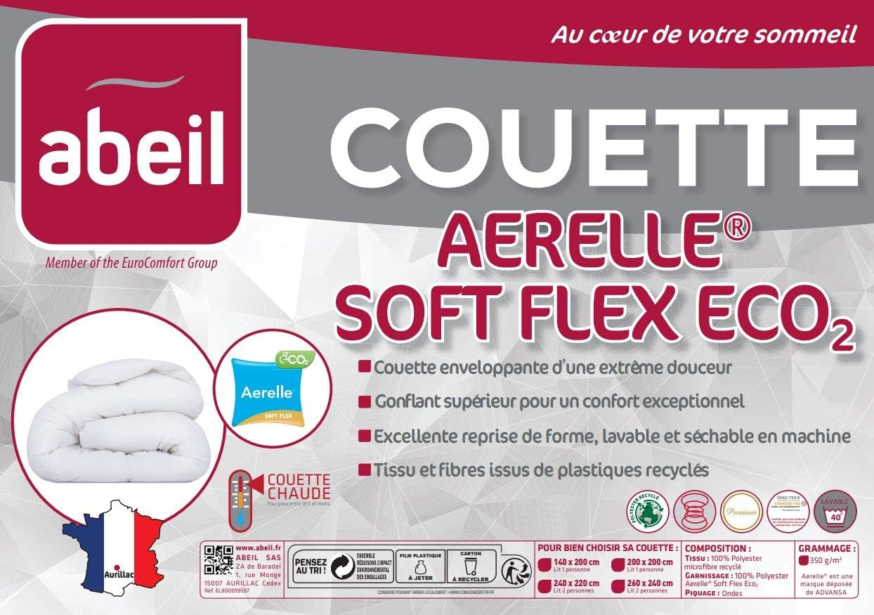 Prémiová přikrývka Aerelle Soft Flex Eco'' 140 X 200 Cm Přikrývky a přikrývky Naty Shop