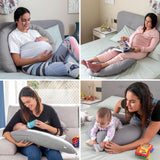 Innovagoods - Multifunkční kojící polštář, Ergonomický design pro relaxaci matky a dítěte, Nastavitelný do různých poloh, Pratelný, Barevný, Polybavlna Příslušenství Jídlo a kojení Baby Naty Shop