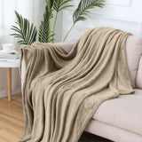 Nadýchaná deka Komfortec, pohodlná deka, fleecová deka, certifikace Oeko-Tex, super měkká, 150X200 Cm, 260 G/M², béžová Postele a přikrývky Besuche den Komfortec-Store