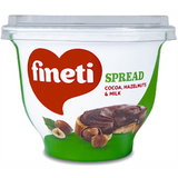 Fineti, Smetana s kakaem, lískovými oříšky a mlékem 200g Glaze and Decor Naty Shop 200g