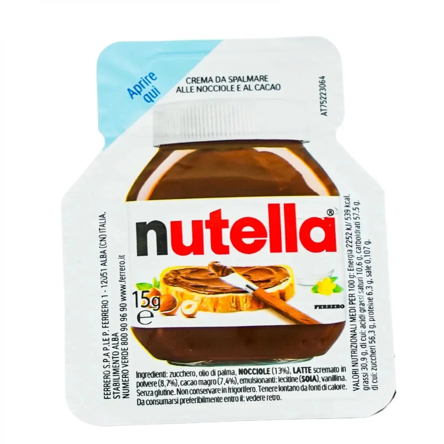 Nutella, kakaový & lískový krém, 15 g Naty Shop Glazes and Decor 15 g