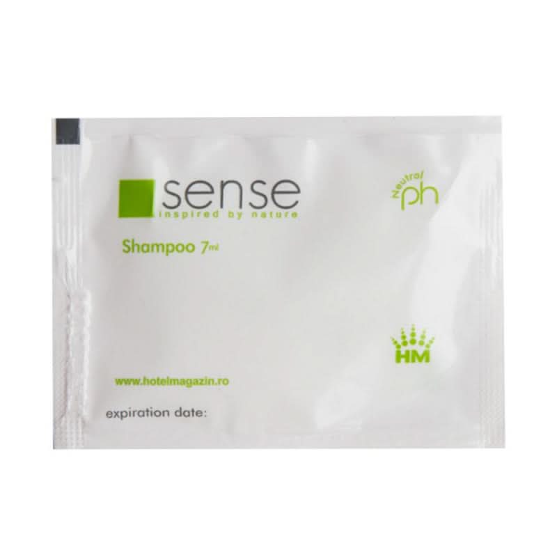 Hotelový šampon Sense obálka 7 ml, krabička 250 kusů Naty Shop Hotelová kosmetika