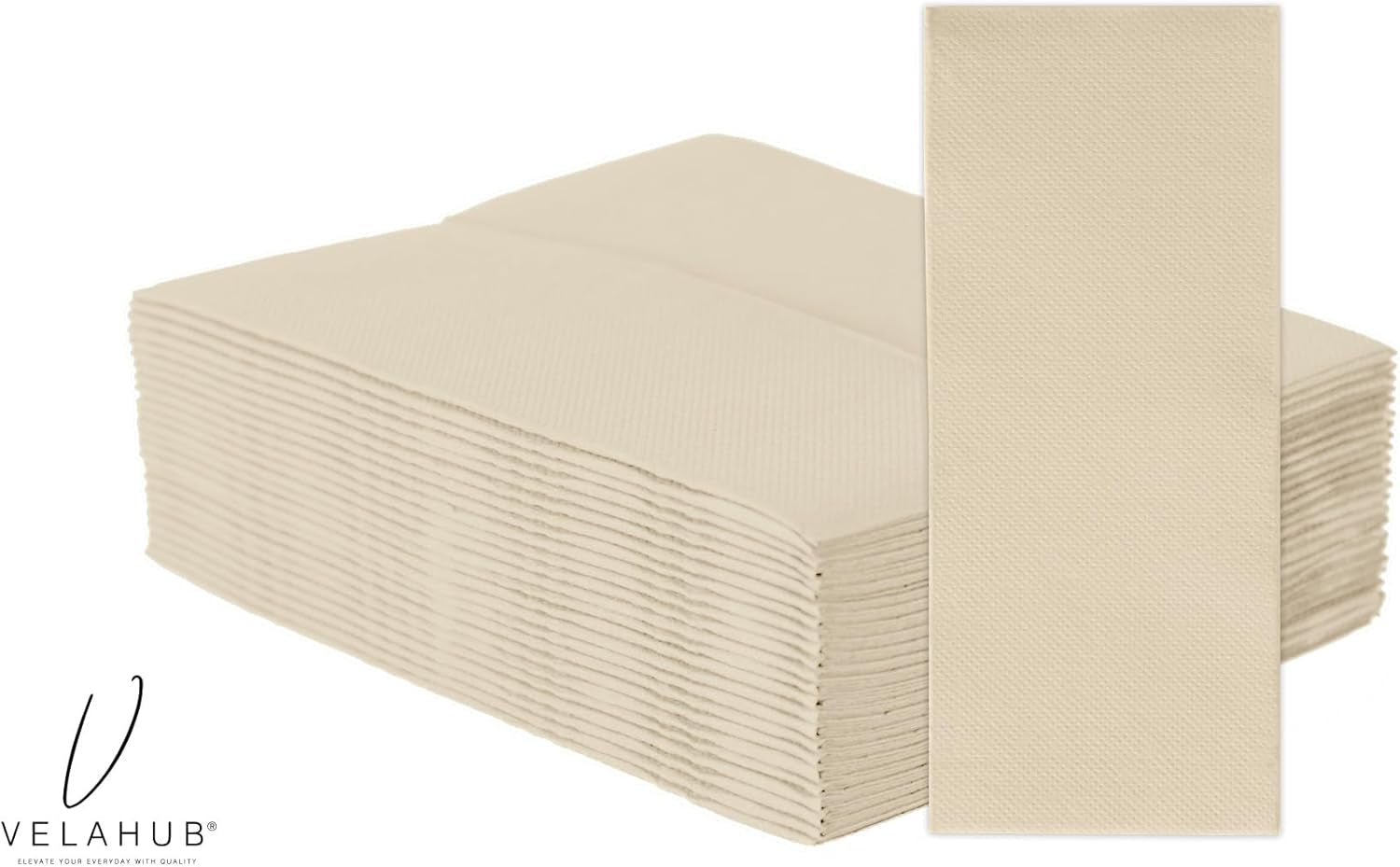 Soft Point 50 kapesníčků 1/8 složený vysoce kvalitní jednorázový ubrousek 32 x 38 cm šampaňské