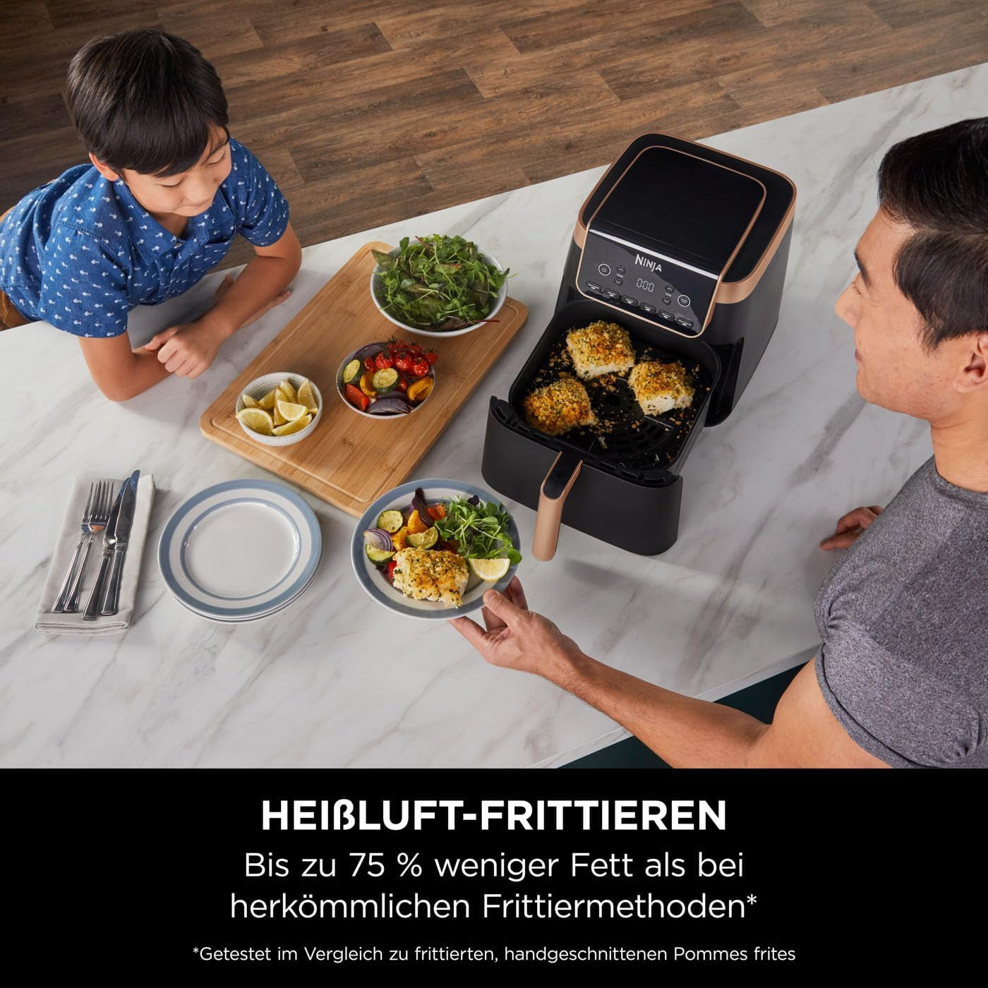 Fritéza Ninja Air Fryer MAX PRO AF180EUCP, 6,2 litru, bezolejová zařízení Naty Shop Appliances