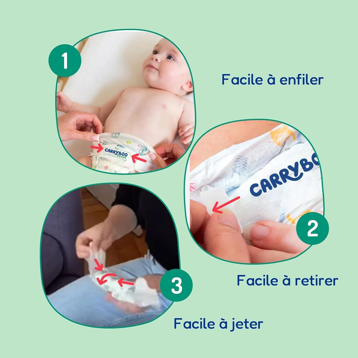 - Velikost plenky 4+ 9-20 kg – Ökologische Babywaidern – natürliche Babypflege, hypoalergen, ohne Parfüm und auslaufsicher – hermestellung in Frankreich – 126 jednorázových plen – 1 měsíc