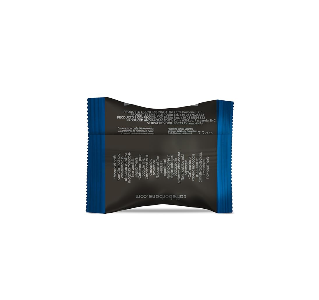 Caffè Borbone Blue Kaffeemischung - 100 Kapseln - Kompatibilní s Kaffeemaschinen der Marke Lavazza®* Espresso Point®*