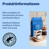 od Amazon Kaffeebohnen, entkoffeiniert, Lichte Röstung, 2 kg (2 Packungen mit 1 kg), Rainforest Alliance zertifiziert