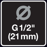 Fiskars Faucet Connector, pro faucety, Ø 21 mm (G 1/2"), FiberComp, univerzální velikost, 10 g, černá/oranžová, 1027053