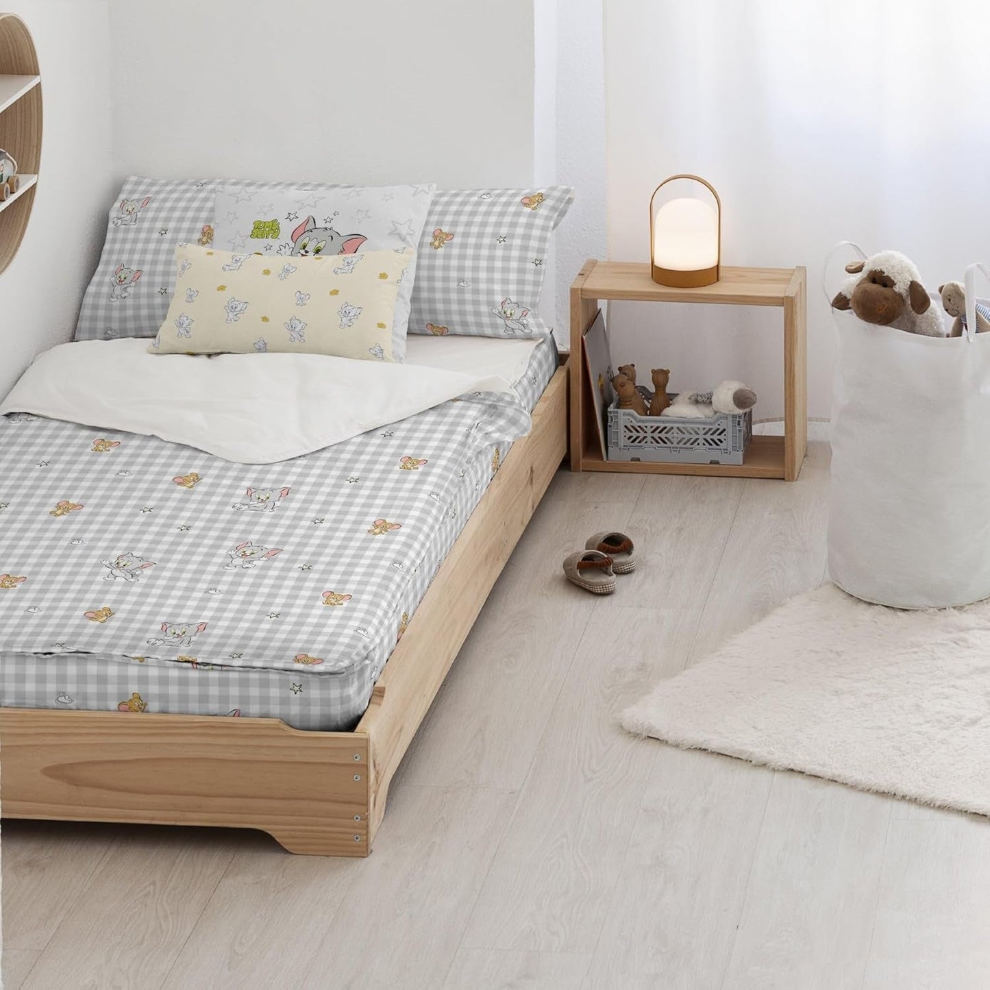 Ještě ne Přikrývka 100% bavlna, model Tom Jerry Vichy, pro postele široké 90 cm (90 X 200 cm) Přikrývky a přikrývky Naty Shop Tom Jerry Vichy Complete