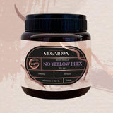 VEGAIROA - No Yellow Plex Mask - Neutralizační maska pro žluté a oranžové tóny - Hydratační péče - Fialový pigment - Profesionální veganský vlasový přípravek - 275 g Naty Shop maska na vlasy