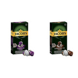 Jacobs Kapseln Lungo Intenso, Intensität 8 & Kapseln Espresso Intenso, Intensität 10 100 Nespresso®* kompatibilní Kaffeekapseln, 10er Pack, 10 x 10 Getränke