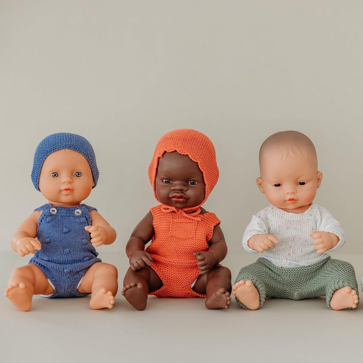 Panenka Miniland Baby, africký chlapec, 32 cm, anatomicky správná
