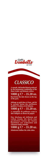 Caffè Trombetta Italien Kaffee Geröstete Kaffeebohnen, klasika. Eine perfekte Harmonie zwischen Aroma und Körper - 1 kg
