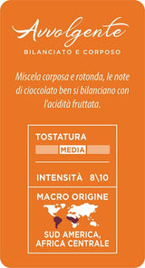 Caffè Mauro Torrefazione Kaffeekapseln Espresso Avvolgente, Intensität 8/10-144 Kapseln Kompatibilní s Kaffeemaschinen der Marke Lavazza* A Modo Mio*, 144 Stück, Hergestellt v Itálii
