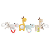 Fehn Dětský řetízek na mobil Panda Baby Mobile - dětský pojízdný řetízek s roztomilými figurkami - flexibilní závěsná hračka pro miminko - hračka do kočárku pro miminka a batolata od 0+ měsíců Baby Toys Naty Shop Loopy Lotta