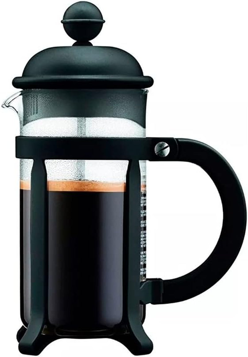 Kávovar Bodum 1908-01 Java, 8 šálků, 1 L, vícevrstvý, černý, 10,6 x 16,3 x 24,5 cm, 6 kusů