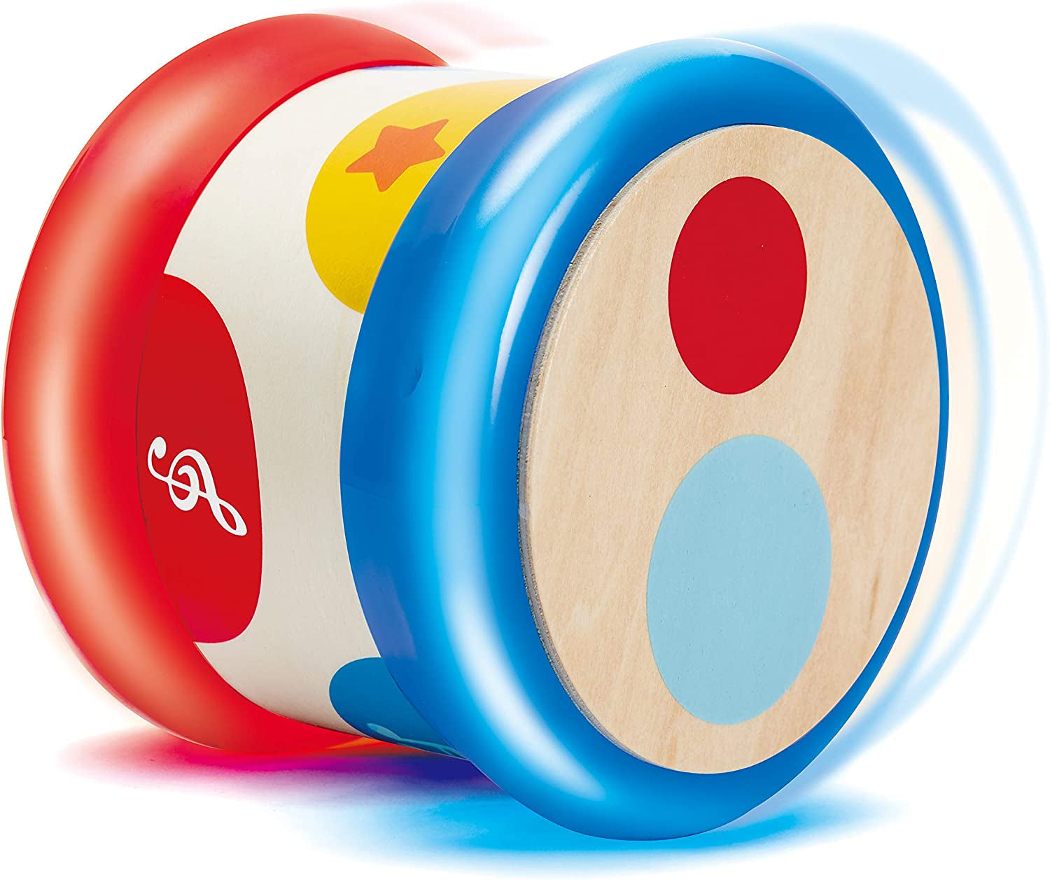 Hape Baby Drum | Pojízdná hudební hračka pro nejmenší, aby se naučila rytmus a různé zvuky, na baterie, od 6 měsíců Baby Toys Naty Shop