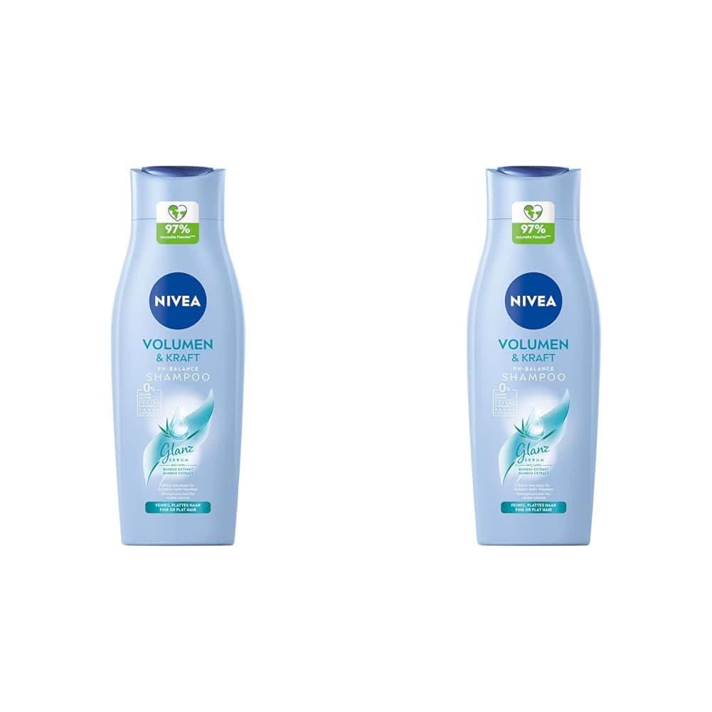 NIVEA Volume Wonder Posilující šampon, šampon pro objem, 50 ml Sprcha a vana Naty Shop 2 x 400 ml